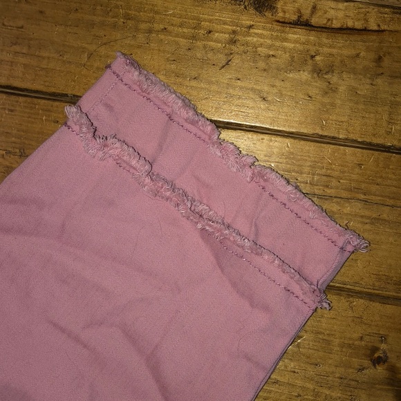 Flutter&Kick Maternity Skinny Ankle Pink Crop Jean - Picture 4 of 8